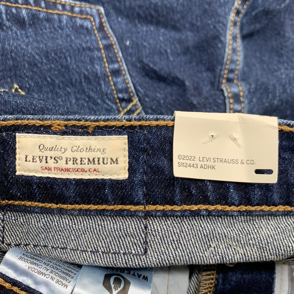 Levi's 501 Jean Shorts Women's 24 Cut Off Fray Hem High Rise Button Fly Distress - Picture 10 of 14